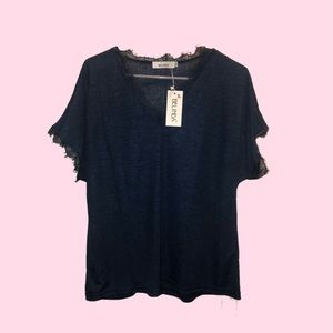 NWT Navy Blouse